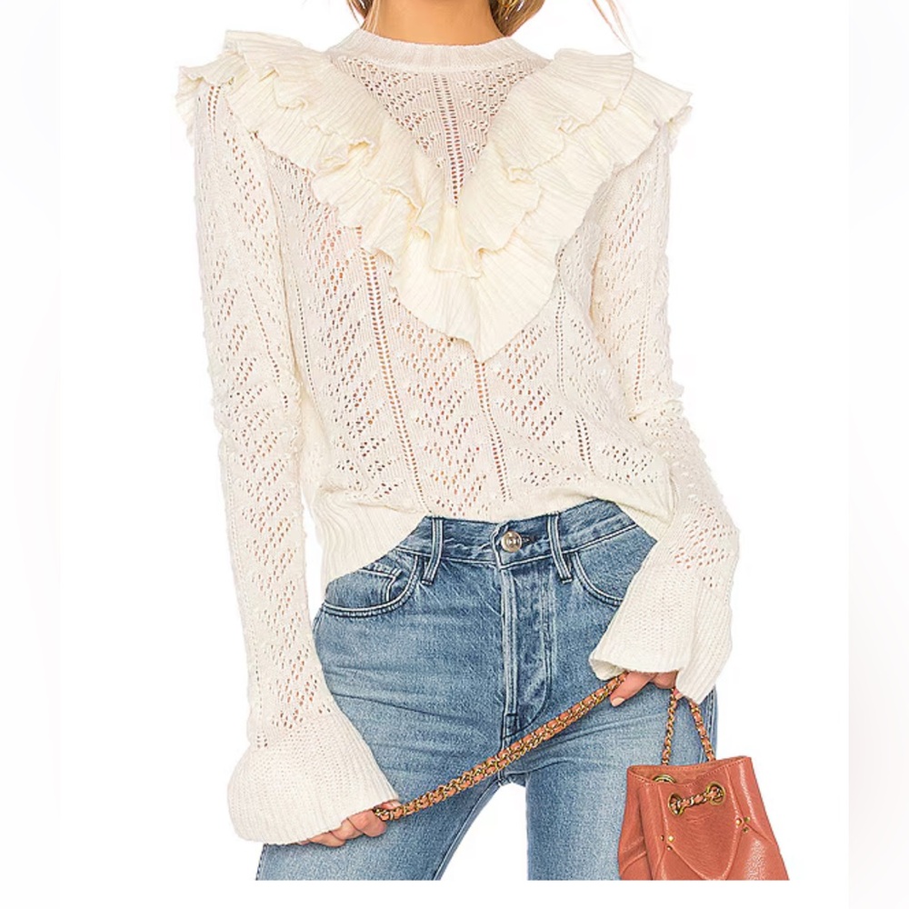 Tularosa Revolve Ruffle Knit Sweater